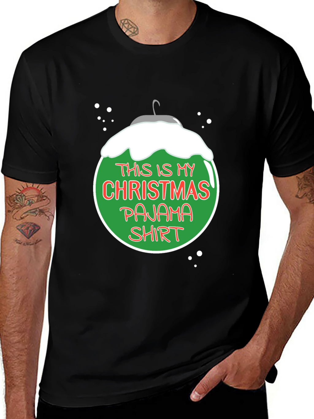 Christmas Pajama Shirt - Holiday T-Shirt
