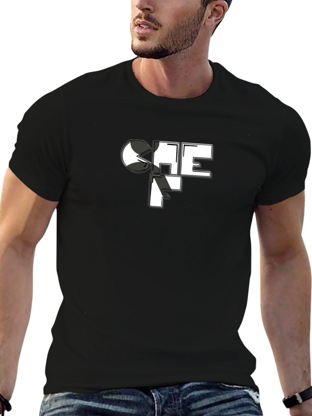 Chef Graphic Black T-Shirt - Culinary Fashion
