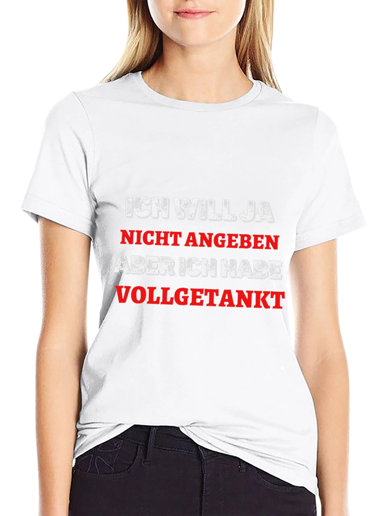 Funny German Saying T-Shirt - Vollgetankt