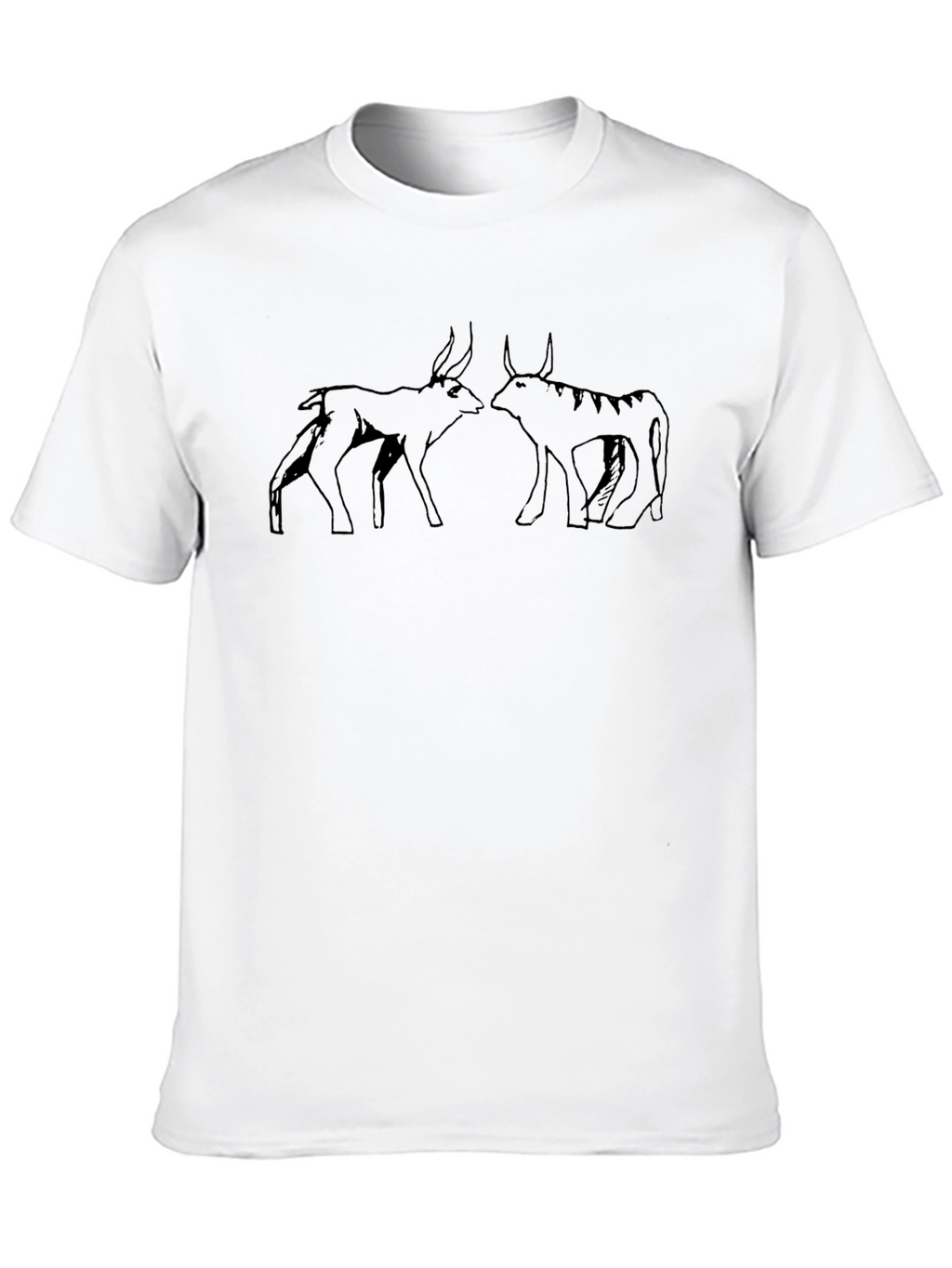 Stylized Bull Graphic Tee