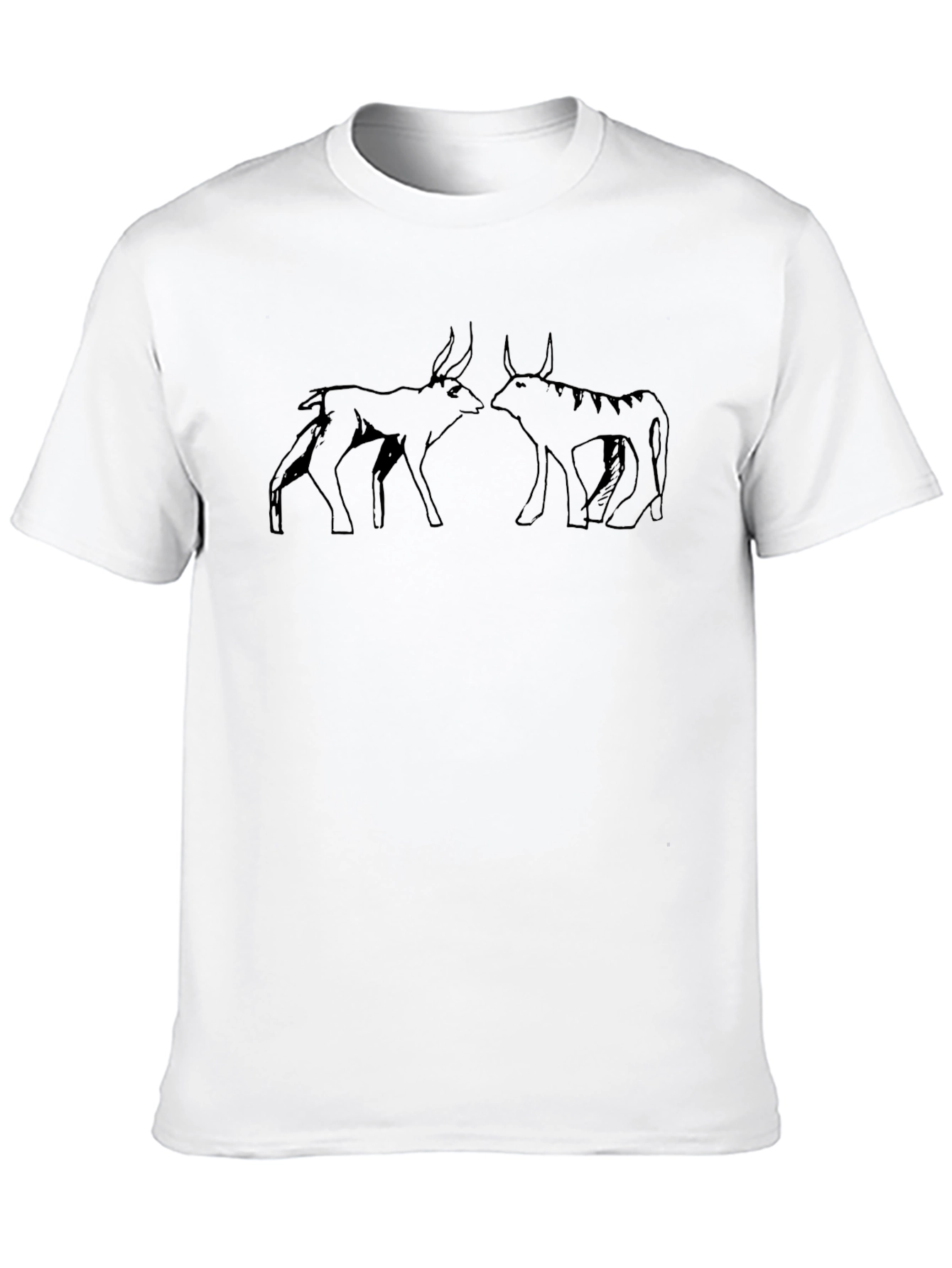 Stylized Bull Graphic Tee