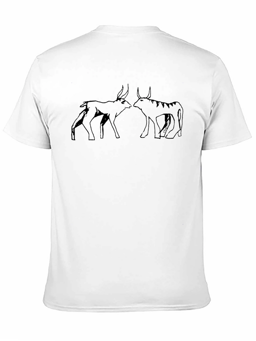 Stylized Bull Graphic Tee