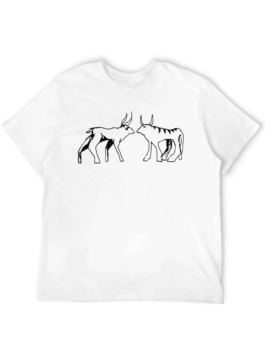 Stylized Bull Graphic Tee