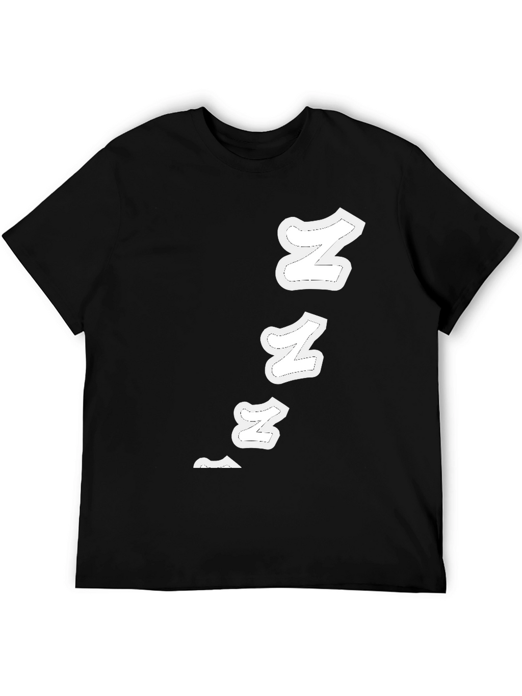 Sleepy Zs Black Cotton Graphic T-Shirt