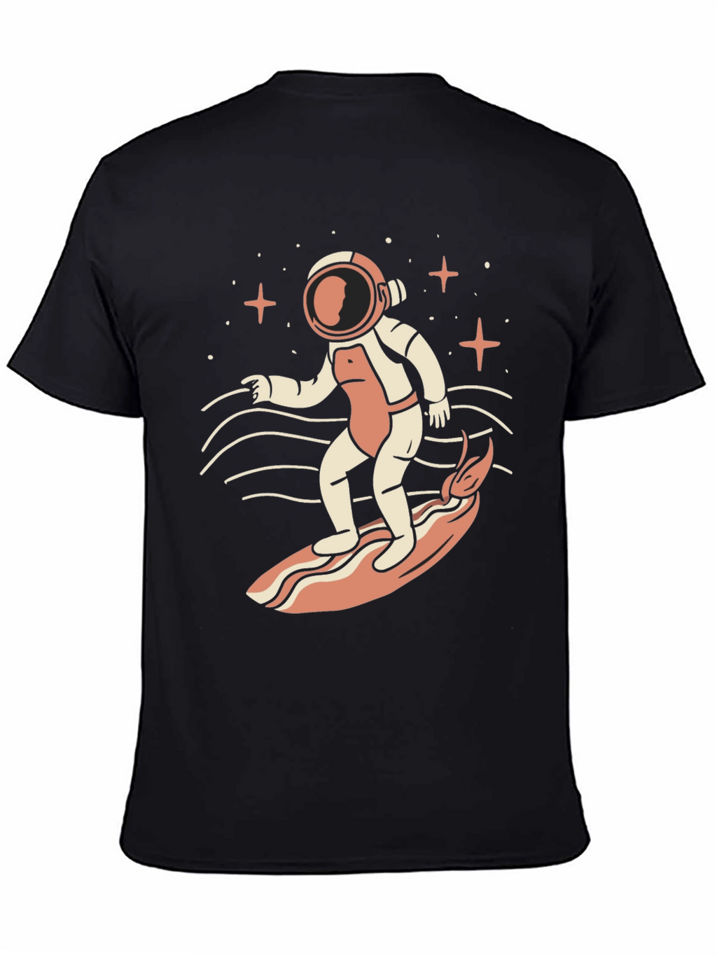 Astronaut Surfing Graphic T-Shirt