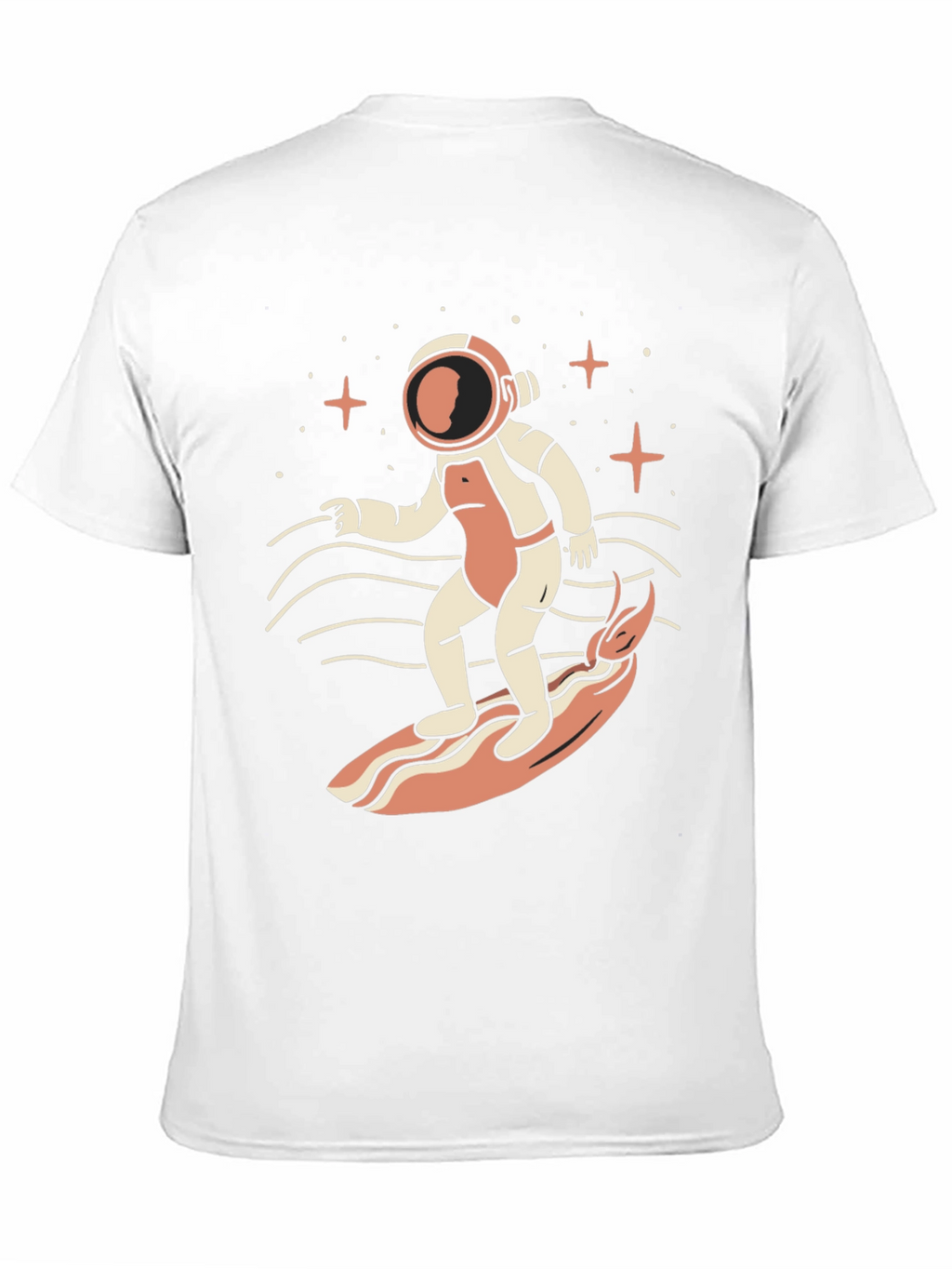 Astronaut Surfing Graphic T-Shirt