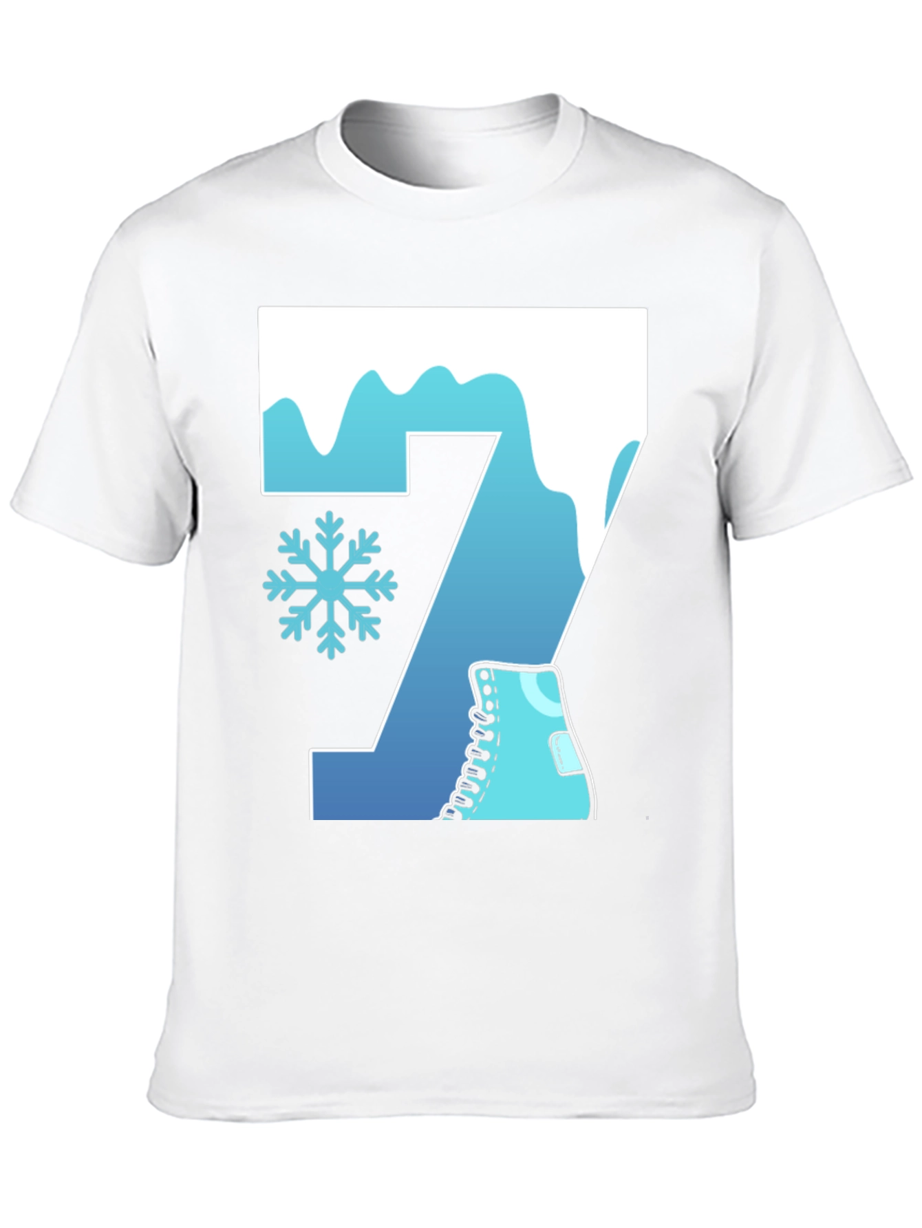 Winter Number 7 Ice Skating T-Shirt