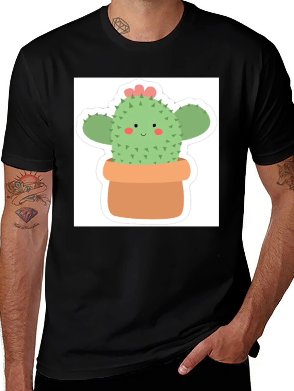 Cute Cactus Plant T-Shirt