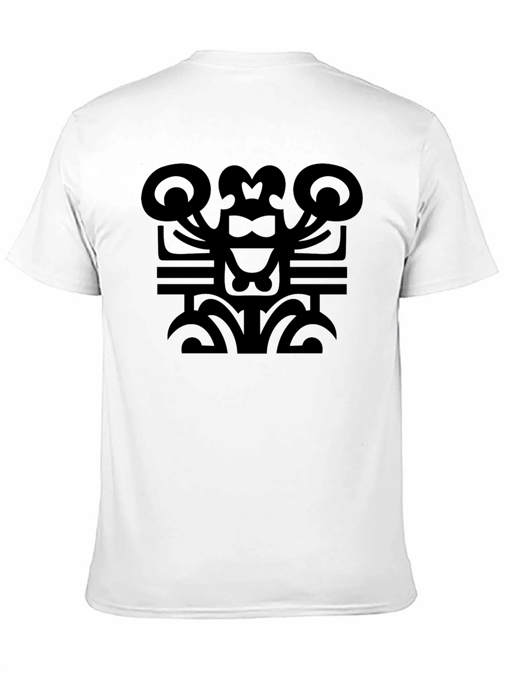 Abstract Graphic Print T-Shirt - Black