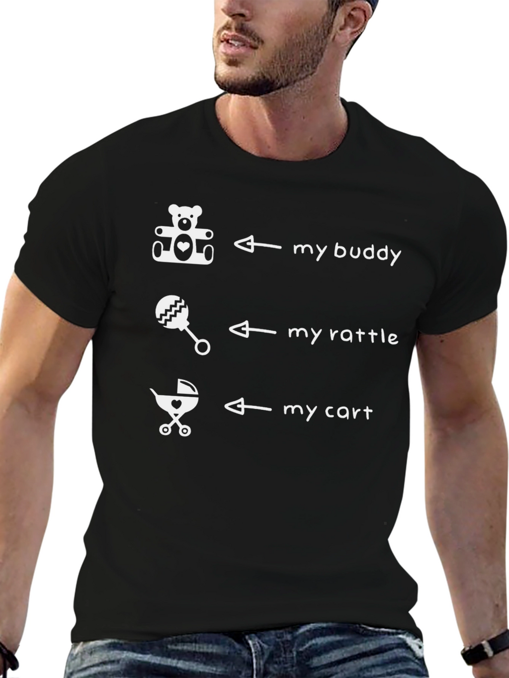 My Buddy My Rattle My Cart - Baby T-Shirt