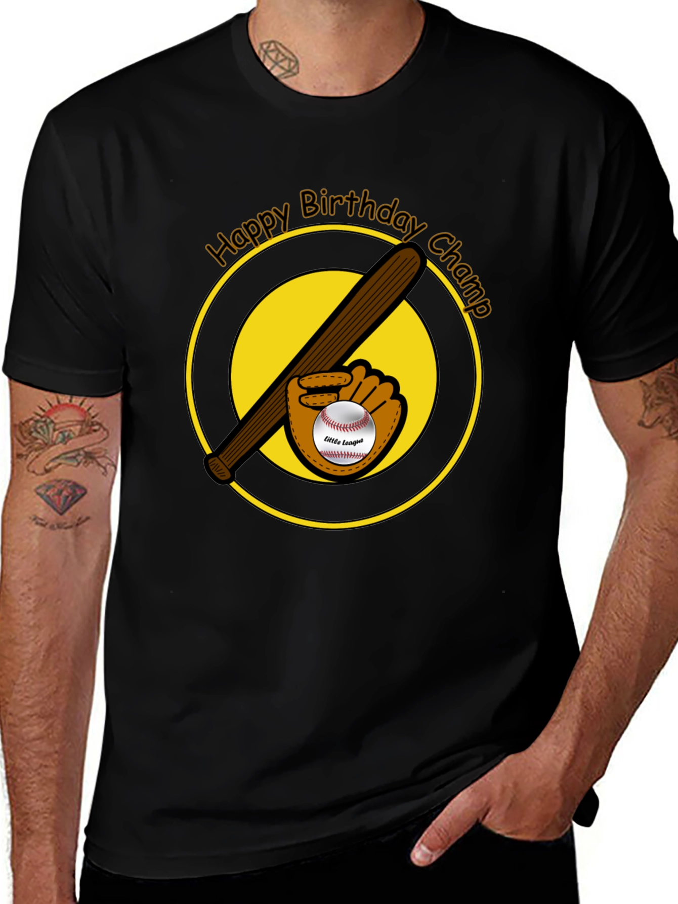 Happy Birthday Champ Baseball T-Shirt