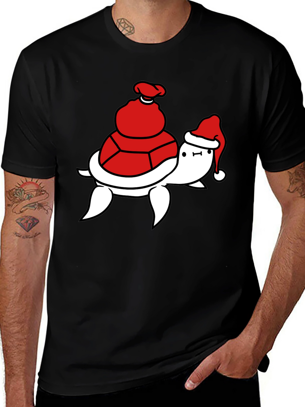 Festive Turtle T-Shirt - Holiday Ready
