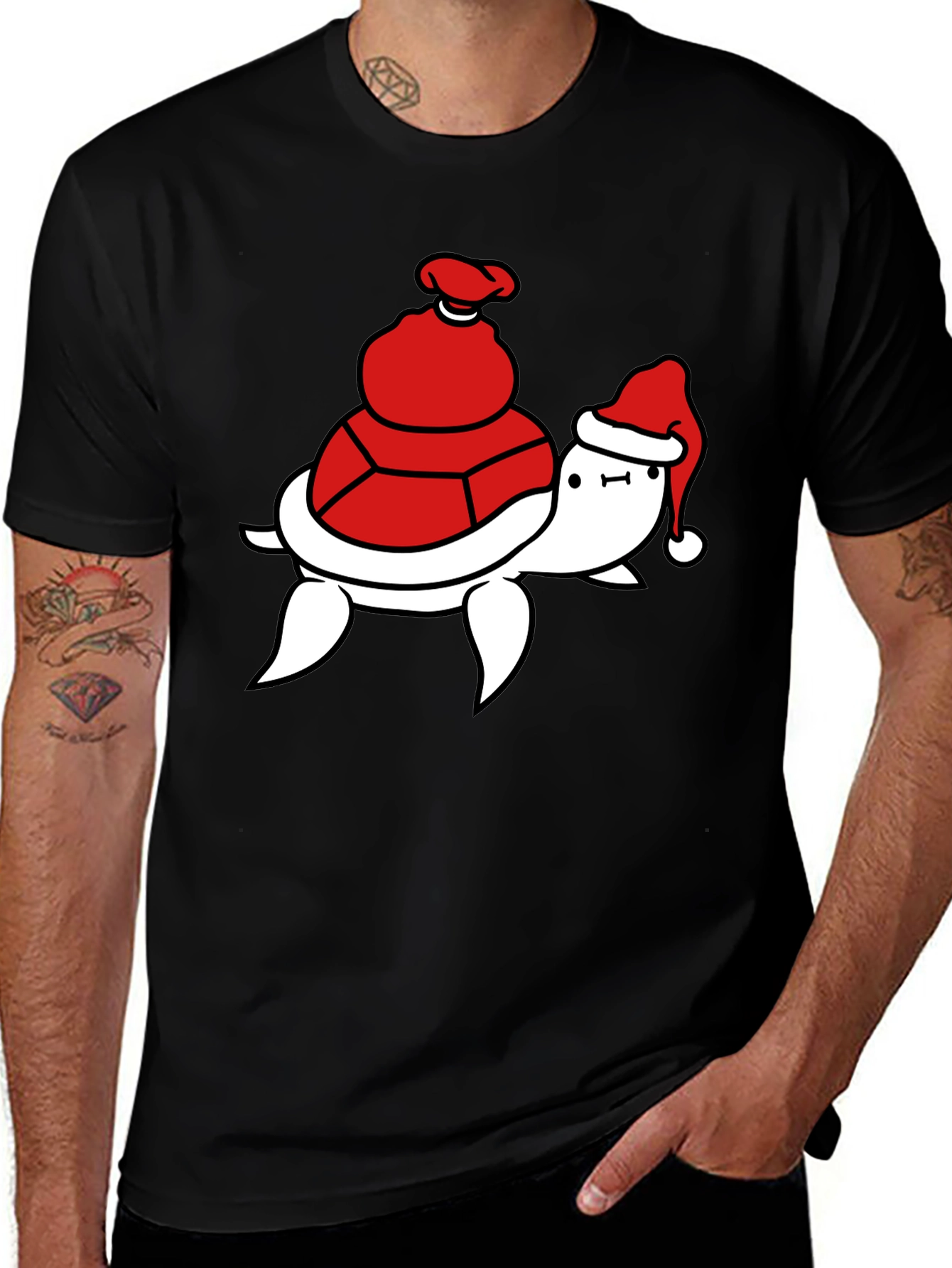 Festive Turtle T-Shirt - Holiday Ready
