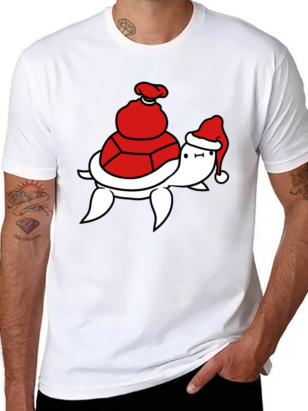 Festive Turtle T-Shirt - Holiday Ready
