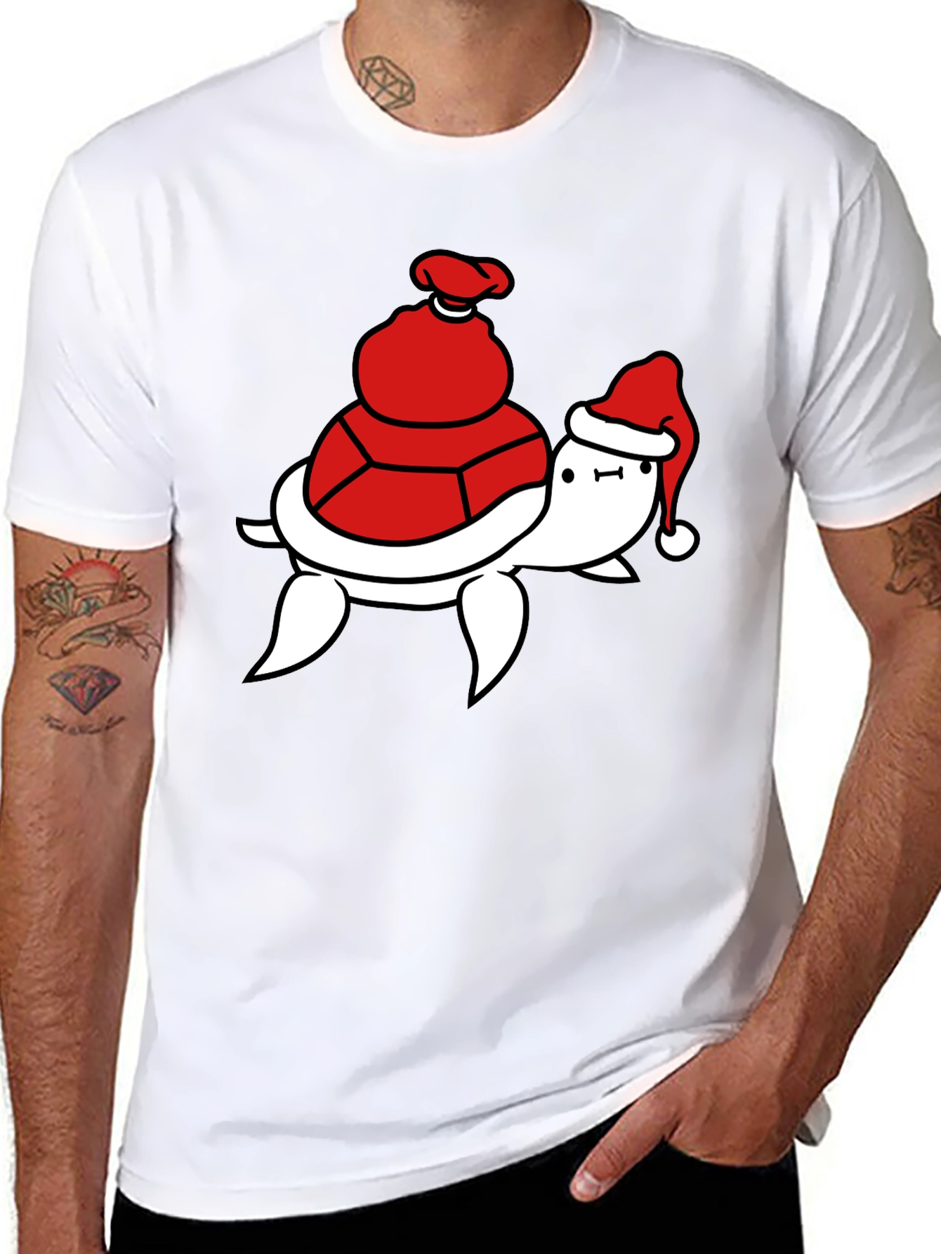Festive Turtle T-Shirt - Holiday Ready