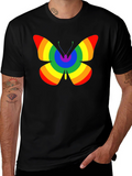 Rainbow Butterfly Graphic Tee