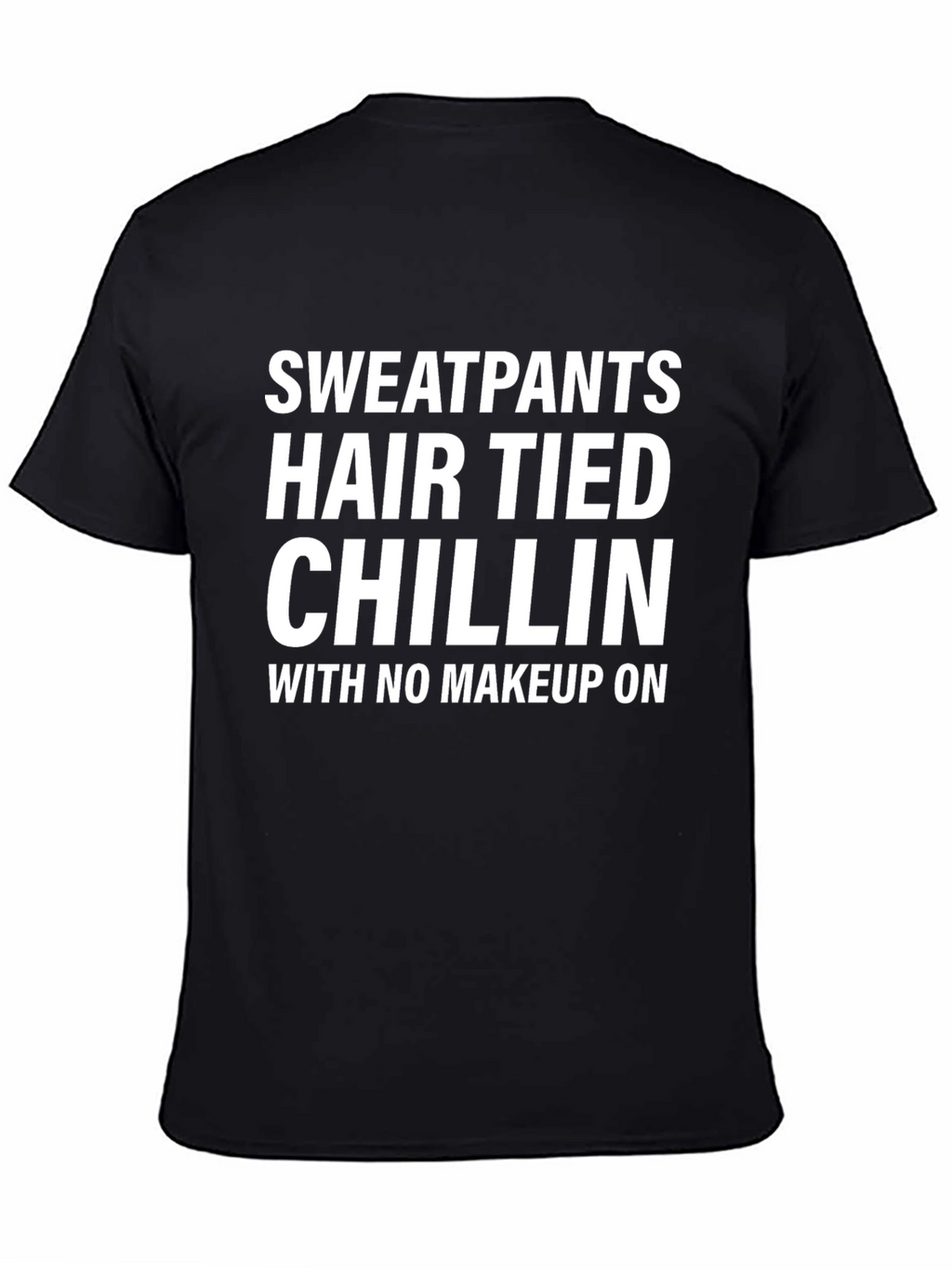 Sweatpants Hair Tied Chillin Graphic Tee