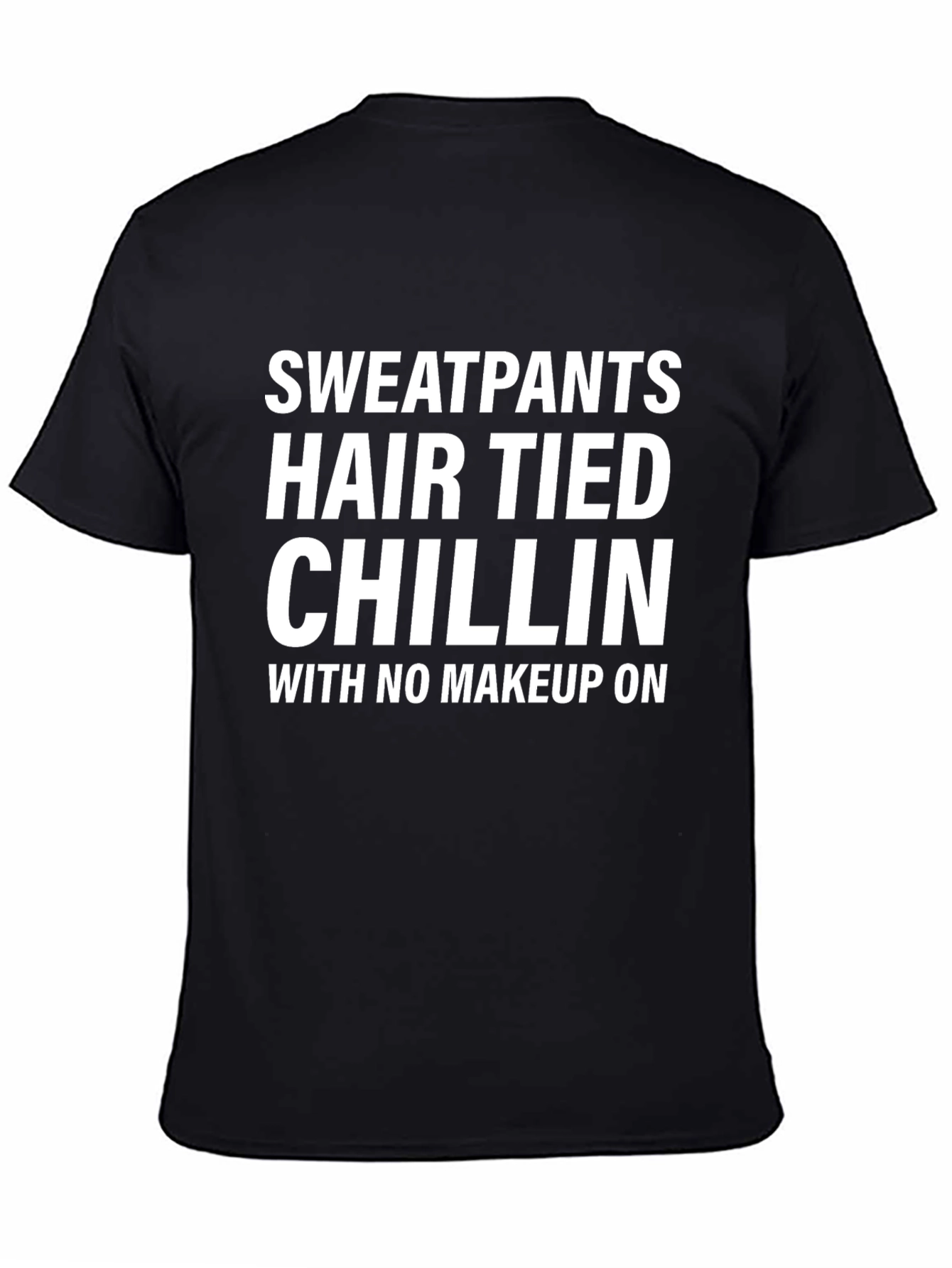 Sweatpants Hair Tied Chillin Graphic Tee