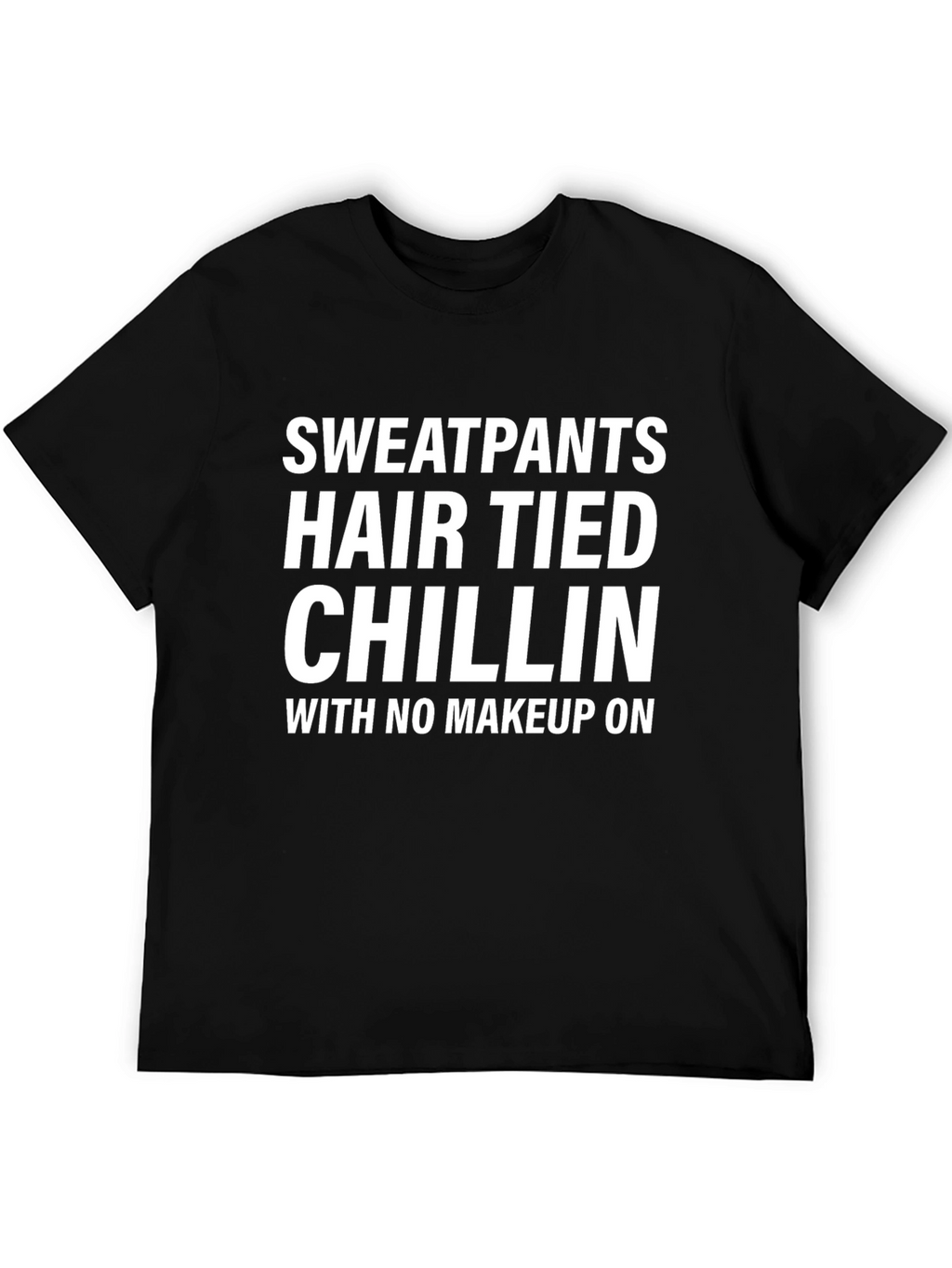 Sweatpants Hair Tied Chillin Graphic Tee
