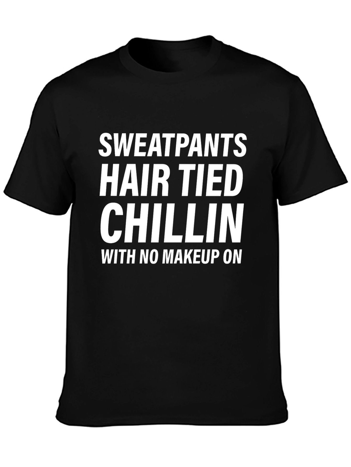 Sweatpants Hair Tied Chillin Graphic Tee