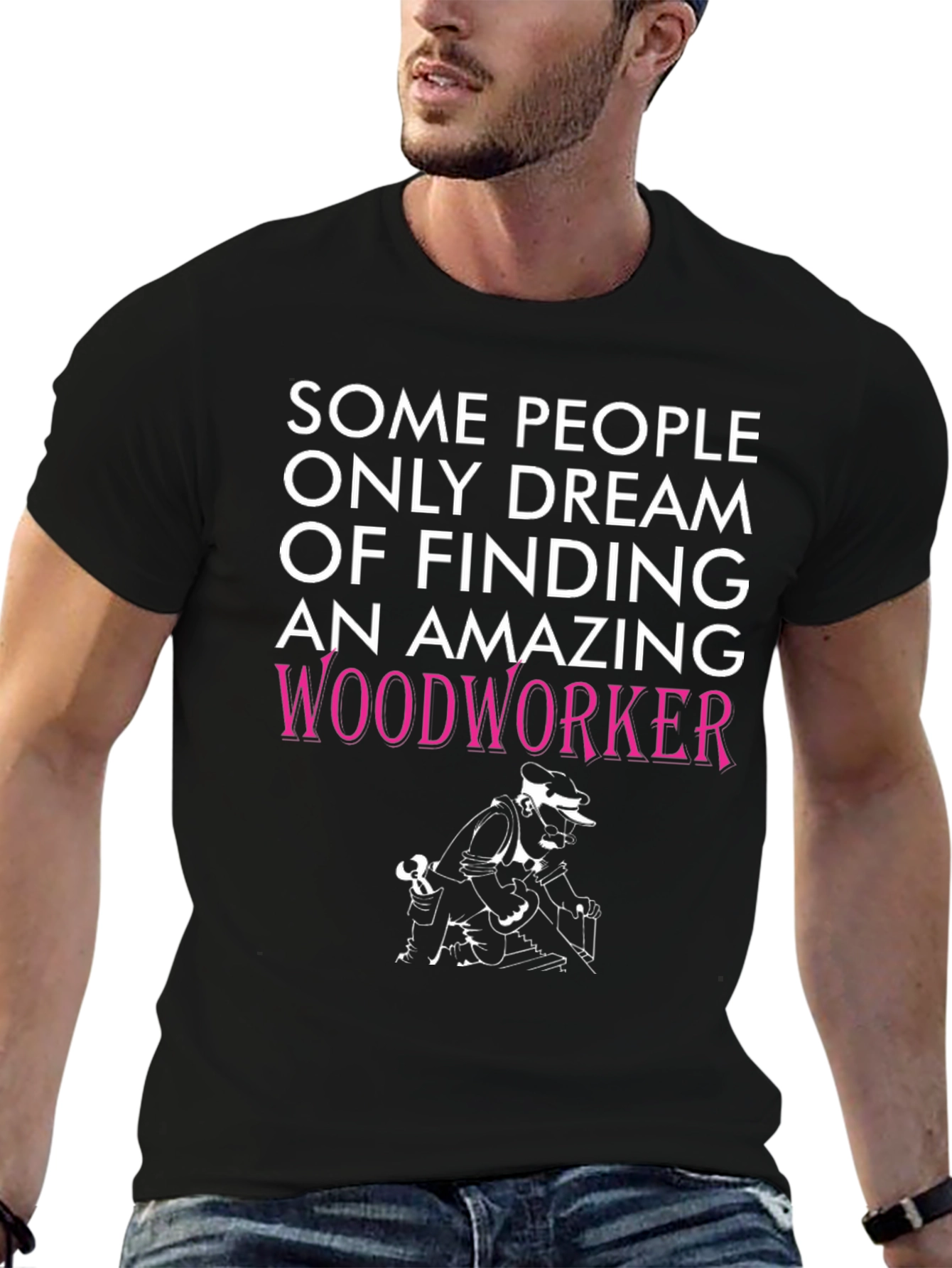 Amazing Woodworker Graphic T-Shirt - Black