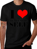 I Love My Awesome Self Graphic Tee - Black