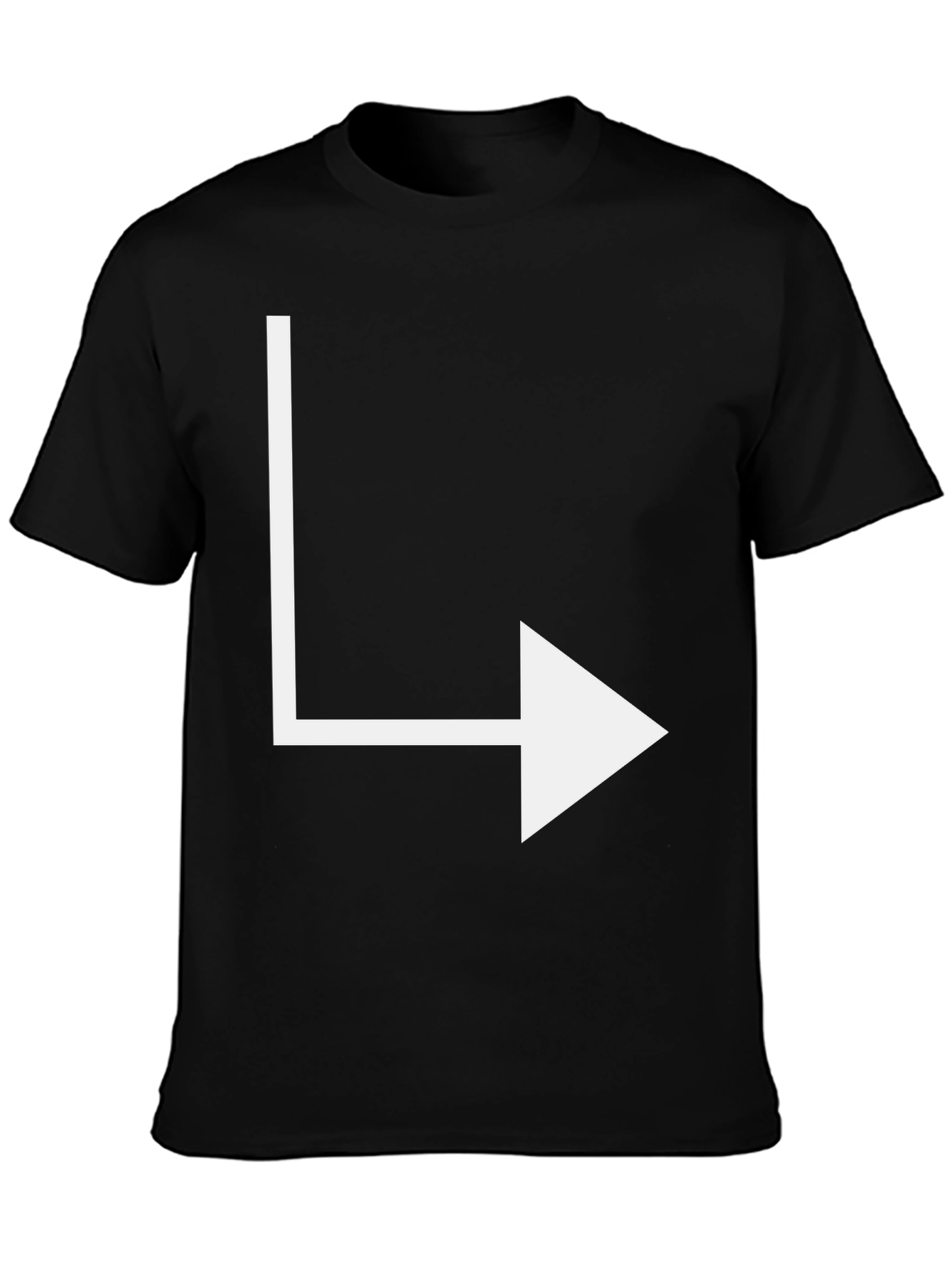 Right Arrow Graphic Tee - Mens Black T-Shirt