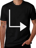 Right Arrow Graphic Tee - Mens Black T-Shirt