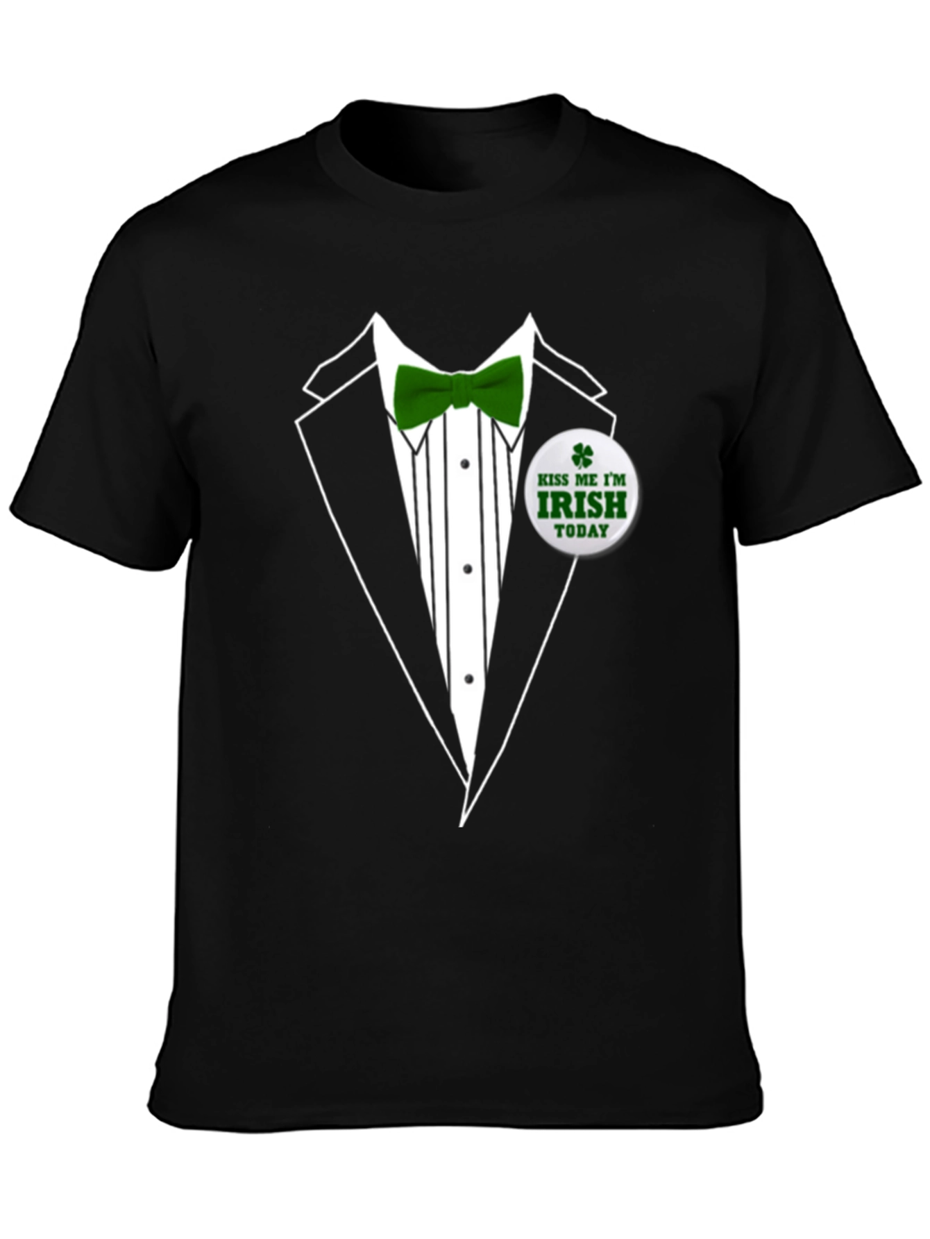 St. Patricks Day Tuxedo T-Shirt - Kiss Me Im Irish