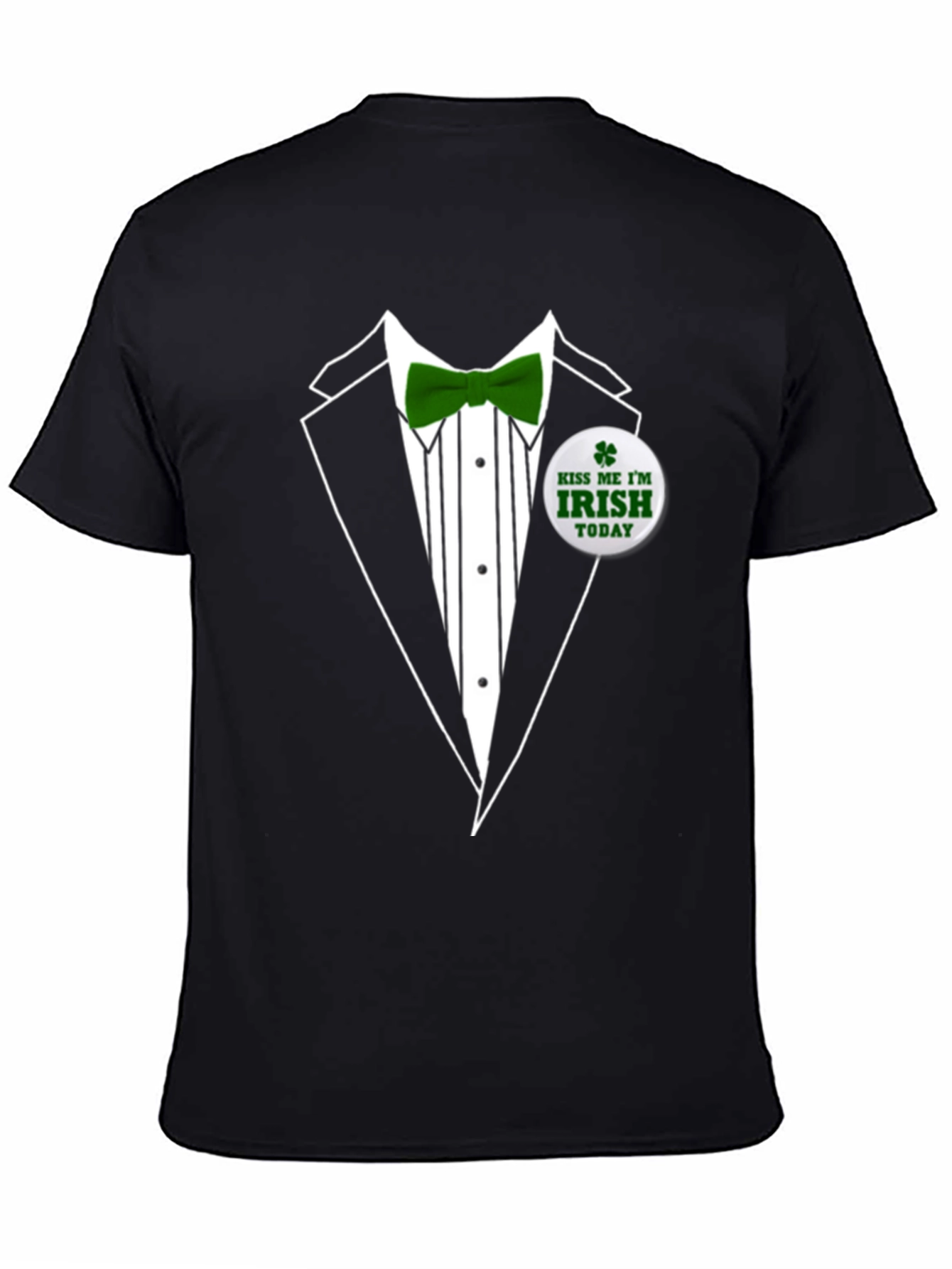 St. Patricks Day Tuxedo T-Shirt - Kiss Me Im Irish