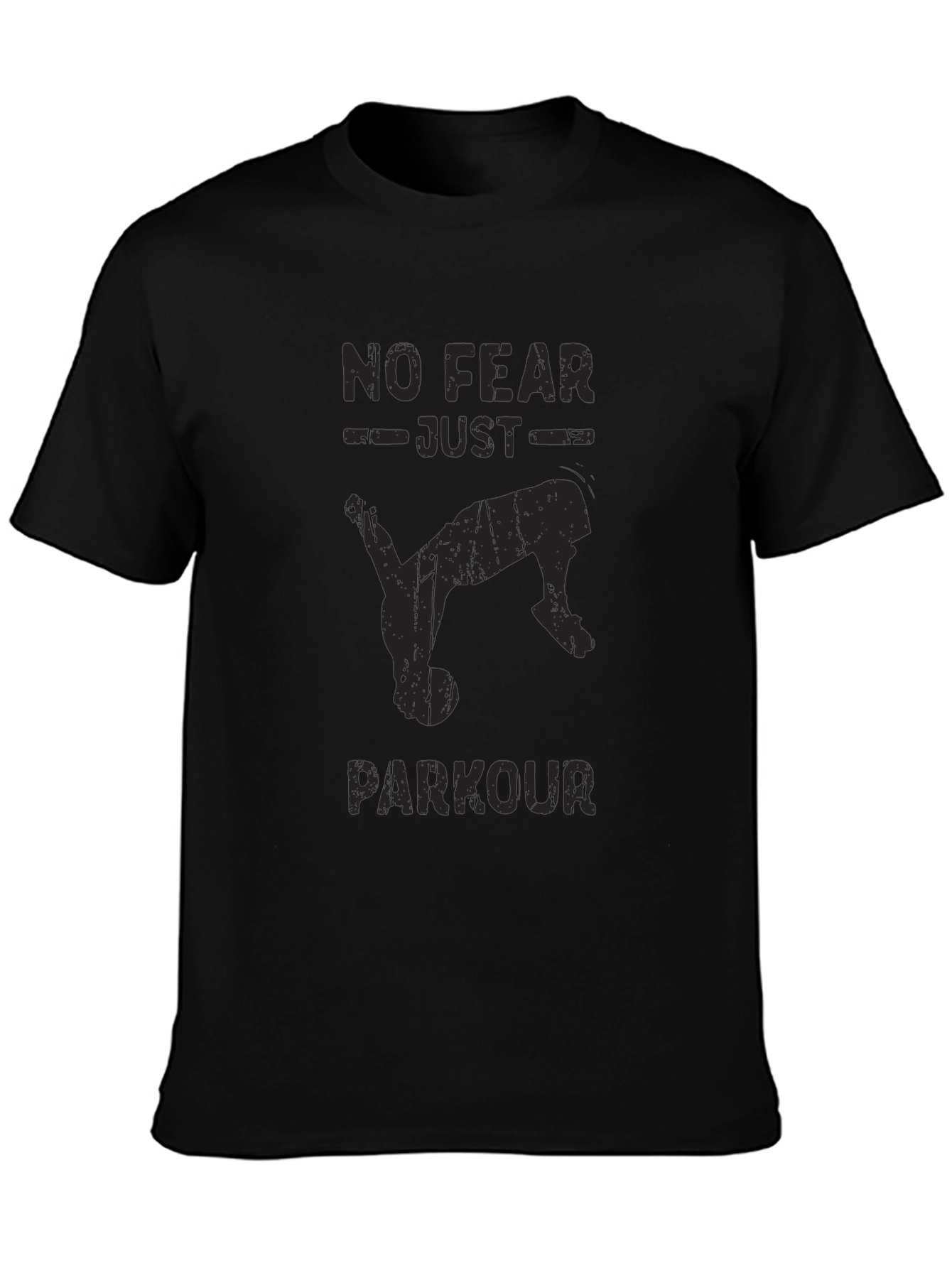 No Fear Just Parkour Black T-Shirt