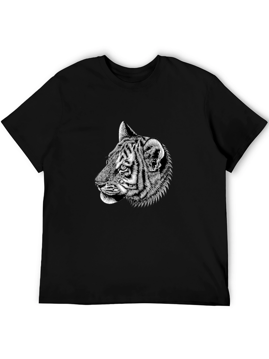 Cool Tiger Graphic Black T-Shirt
