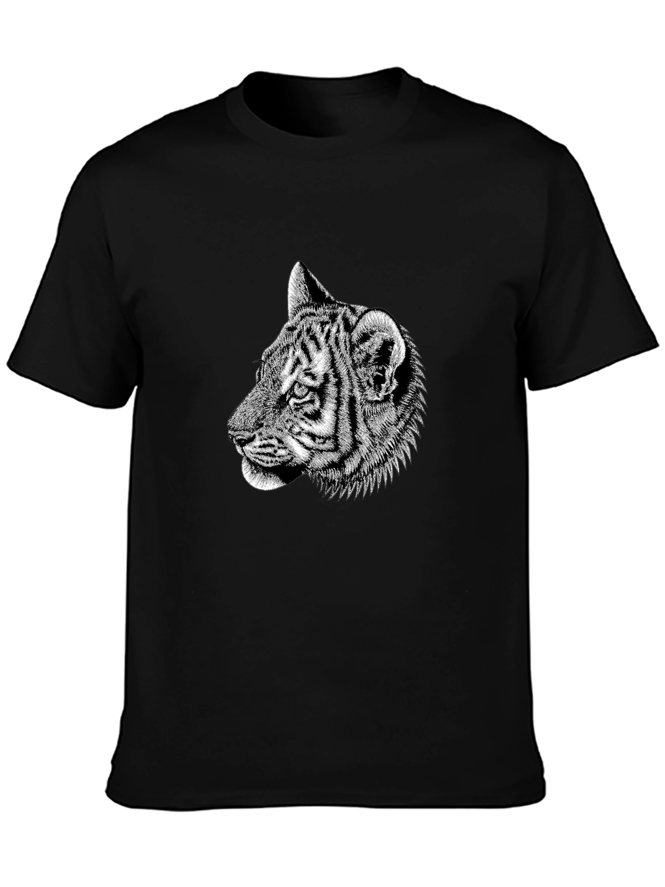Cool Tiger Graphic Black T-Shirt