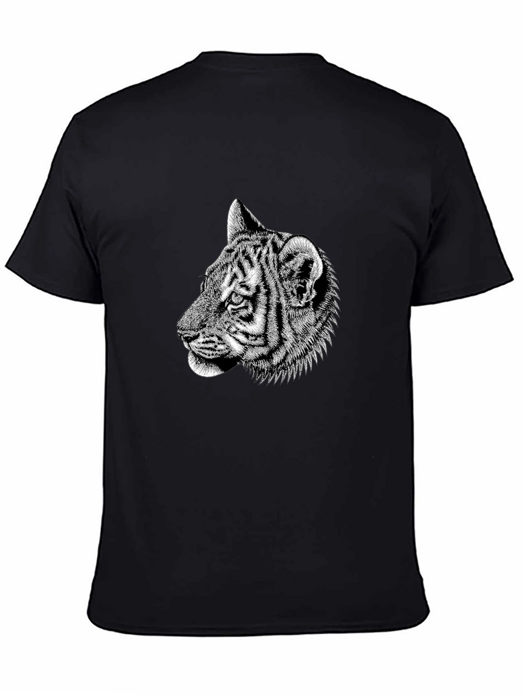Cool Tiger Graphic Black T-Shirt