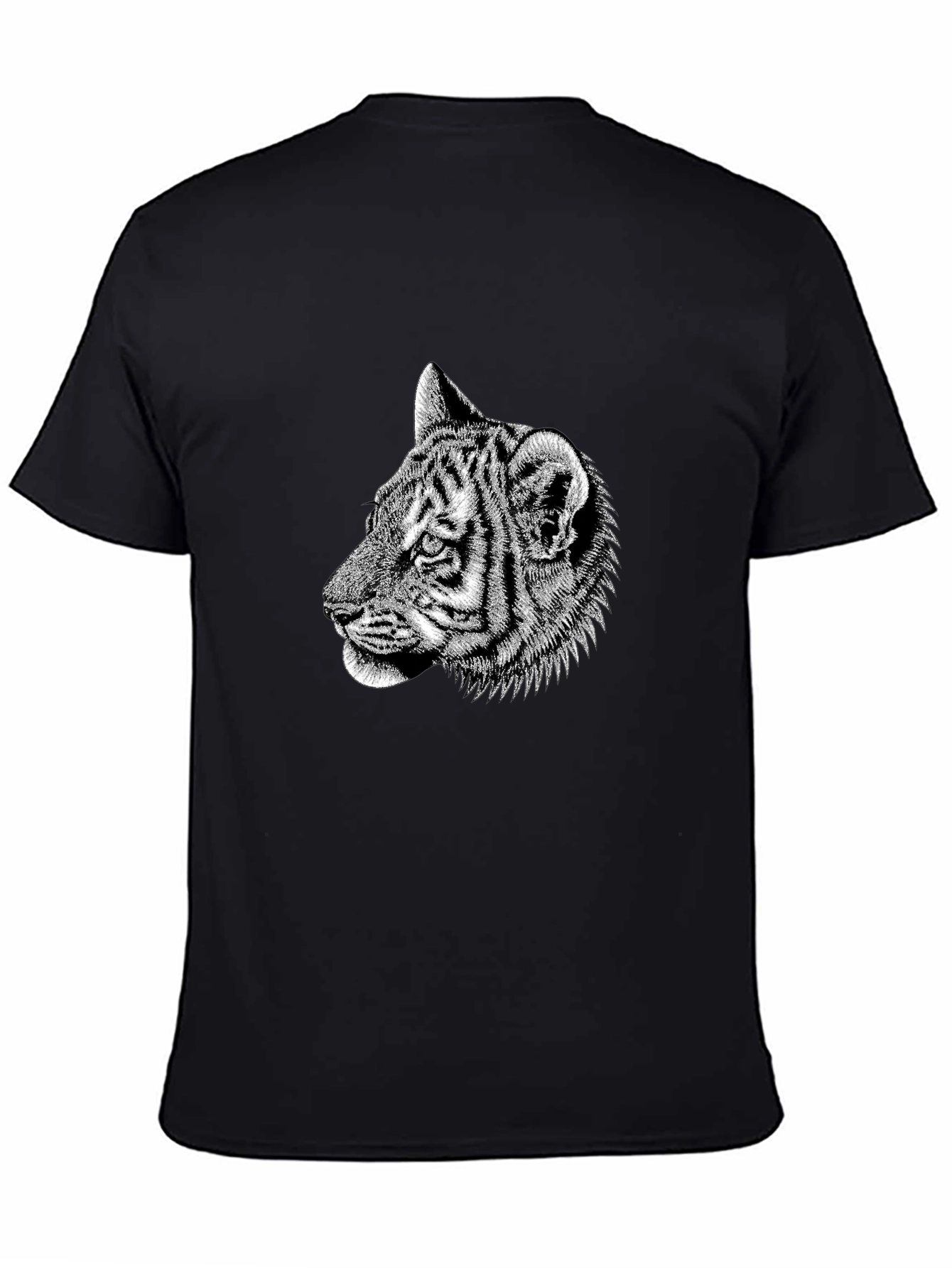 Cool Tiger Graphic Black T-Shirt