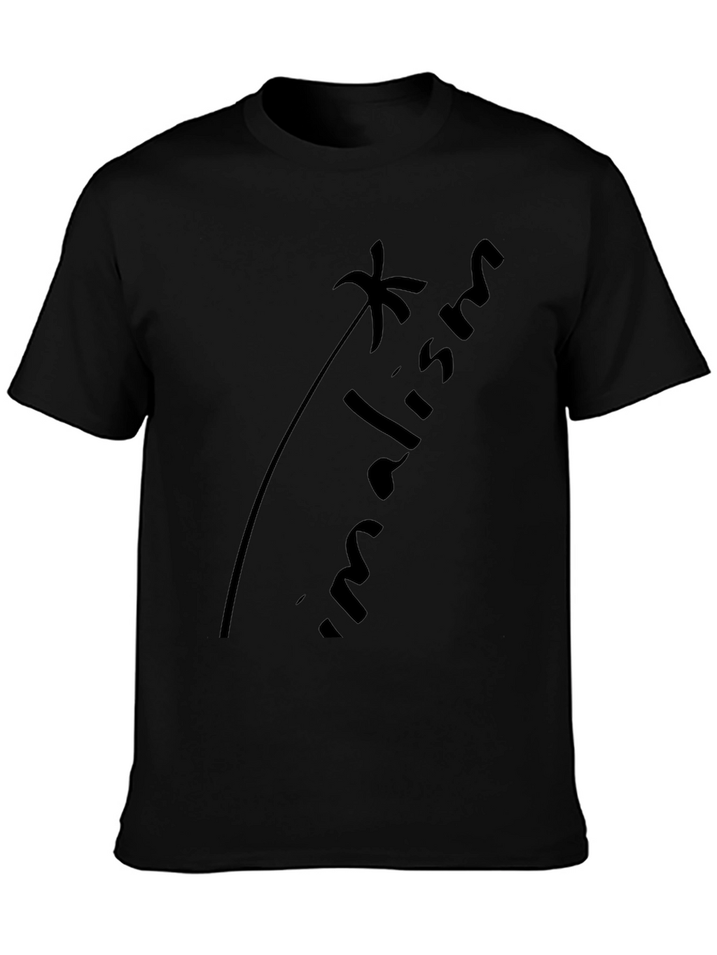 Minimalism Black Graphic Tee