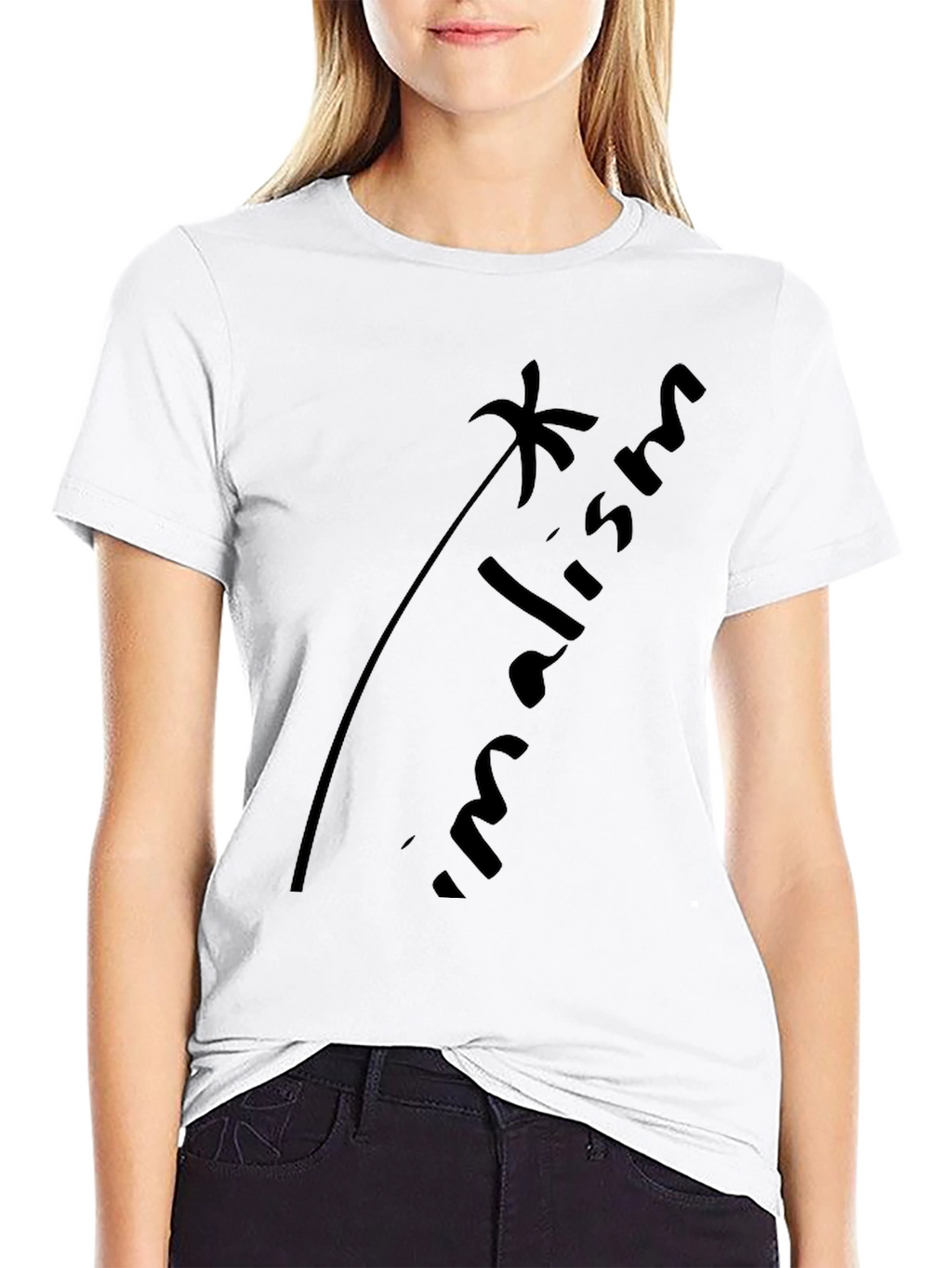 Minimalism Black Graphic Tee