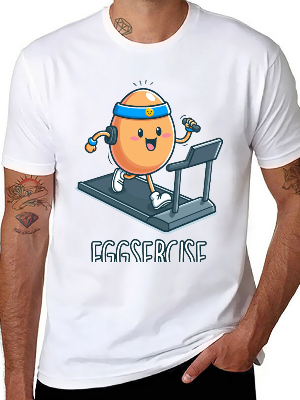 Eggsercise T-Shirt: Funny Workout Egg Tee