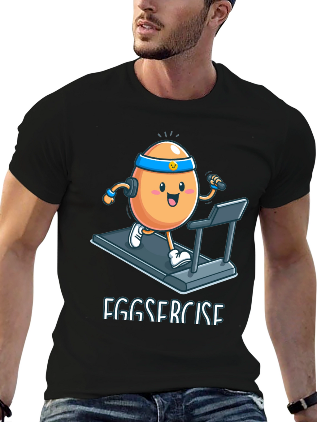 Eggsercise T-Shirt: Funny Workout Egg Tee
