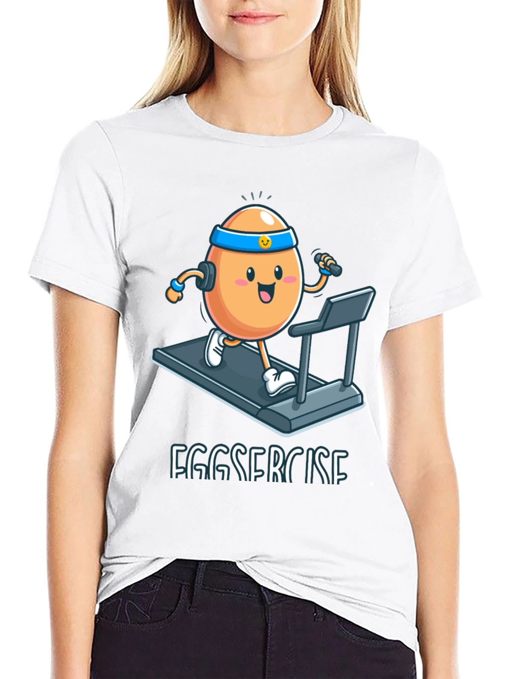 Eggsercise T-Shirt: Funny Workout Egg Tee