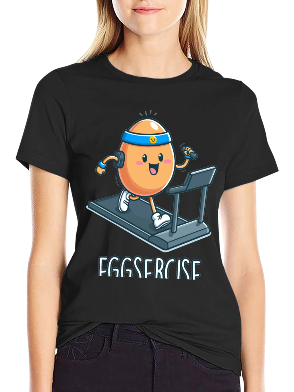Eggsercise T-Shirt: Funny Workout Egg Tee