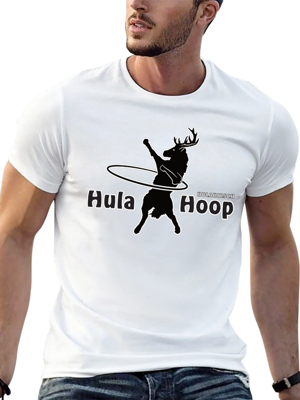Hula Hoop Deer Graphic Tee