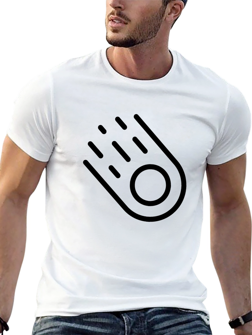Black Comet Graphic Tee - Stylish Casual Wear