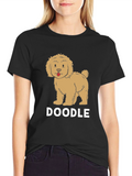 Doodle Dog Graphic Tee - Cute Pet Lover Shirt
