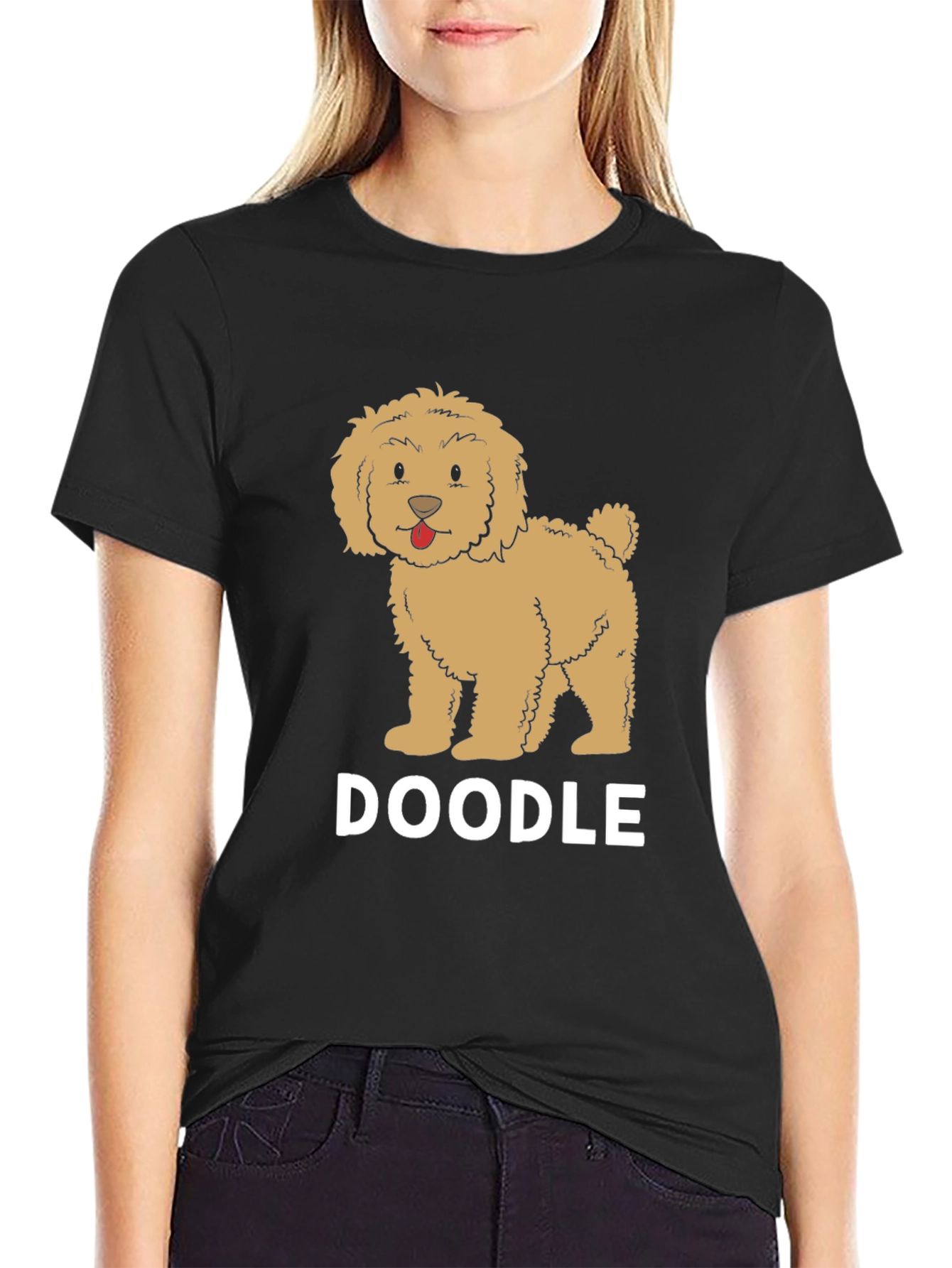 Doodle Dog Graphic Tee - Cute Pet Lover Shirt