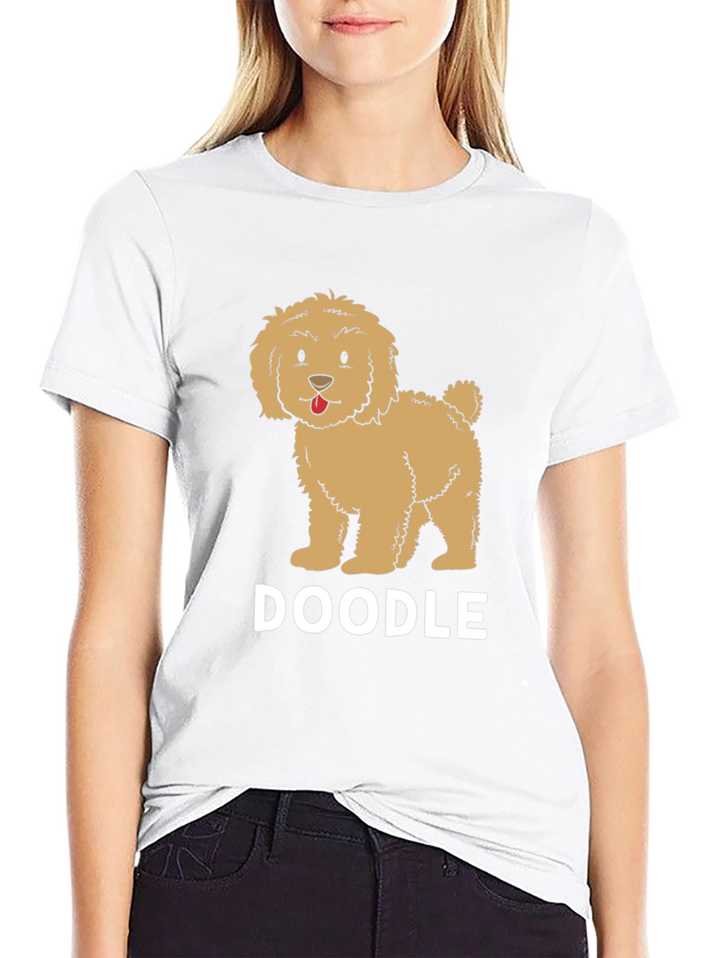Doodle Dog Graphic Tee - Cute Pet Lover Shirt