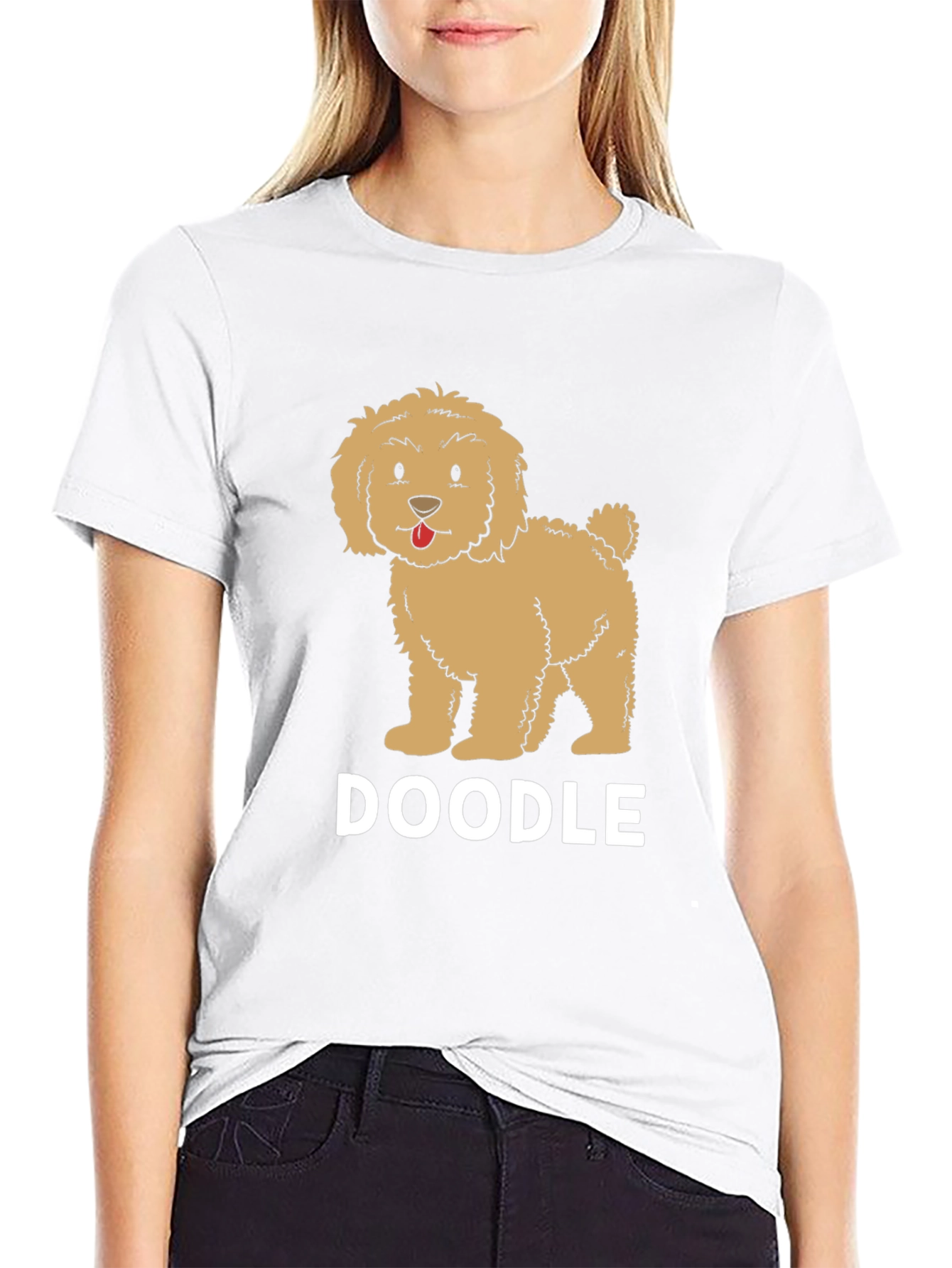 Doodle Dog Graphic Tee - Cute Pet Lover Shirt