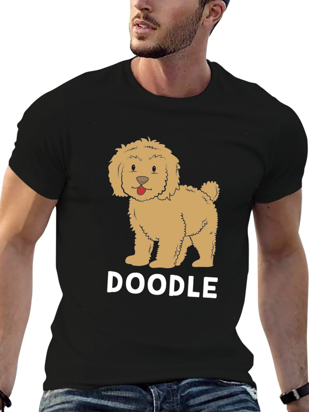 Doodle Dog Graphic Tee - Cute Pet Lover Shirt