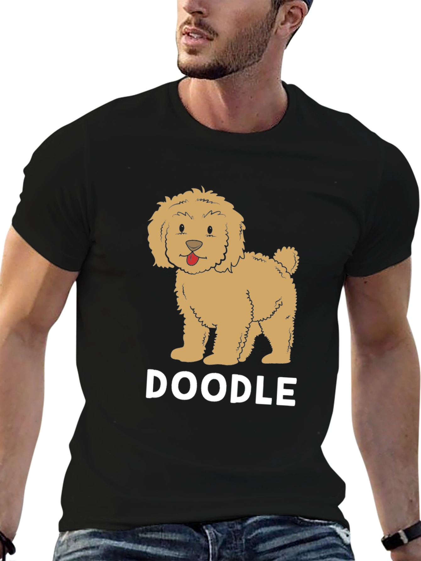 Doodle Dog Graphic Tee - Cute Pet Lover Shirt