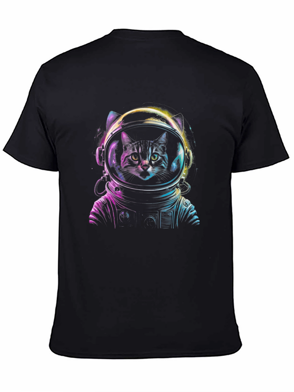 Astronaut Cat Graphic Tee - Space Kitten T-Shirt